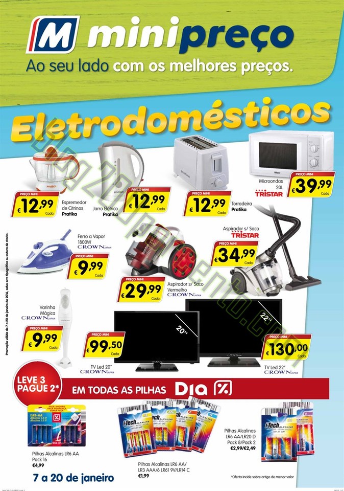 Antevisão Folheto MINIPREÇO Bazar promoções de