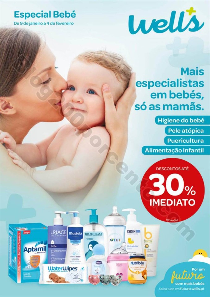 Antevisão Folheto WELLS Bebé promoções de 9 ja