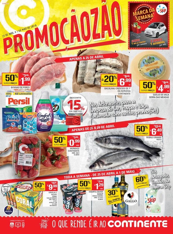 Antevisão Folheto CONTINENTE Madeira de 25 abril 