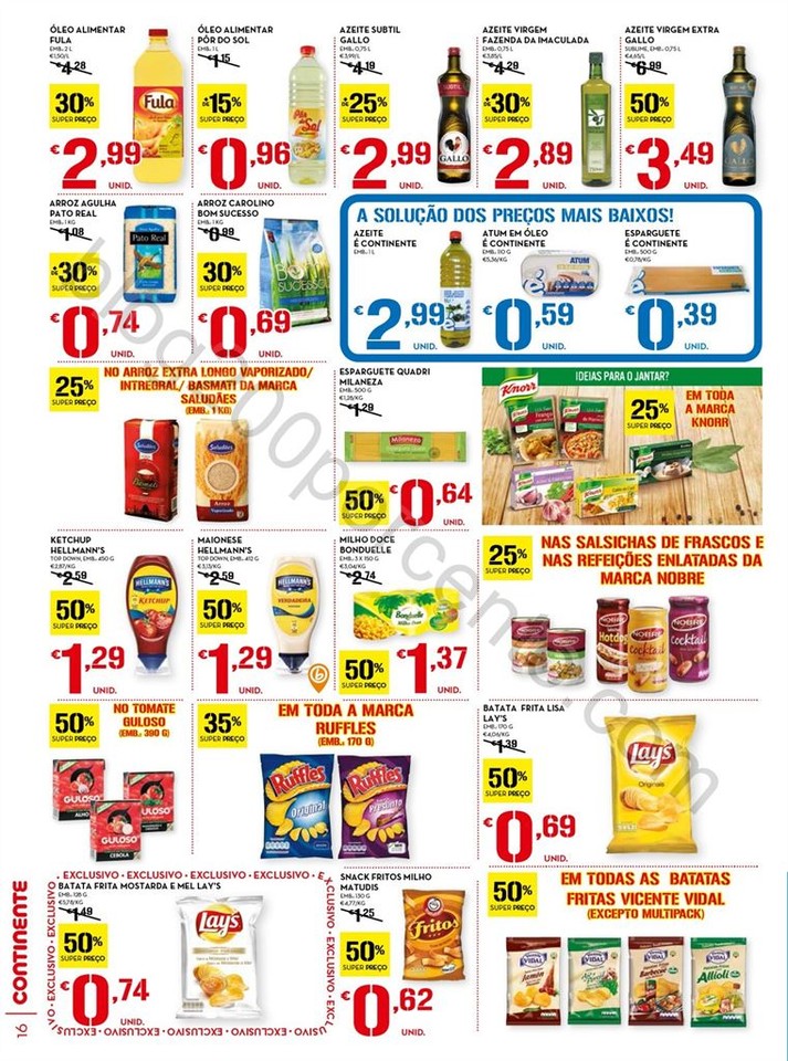 Antevisão Folheto CONTINENTE Promoções de 16 a 