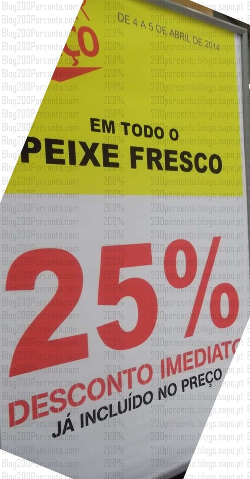 25% de desconto imediato | CONTINENTE | Peixe Fresco dias 4 e 5 abril
