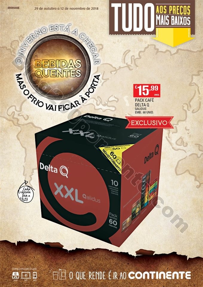 Antevisão Folheto CONTINENTE Bebidas quentes prom