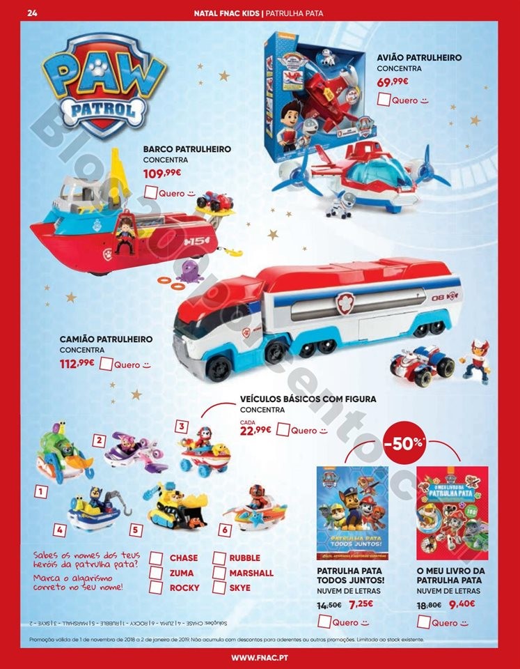 Antevisão Folheto FNAC Natal Kids Promoções de 