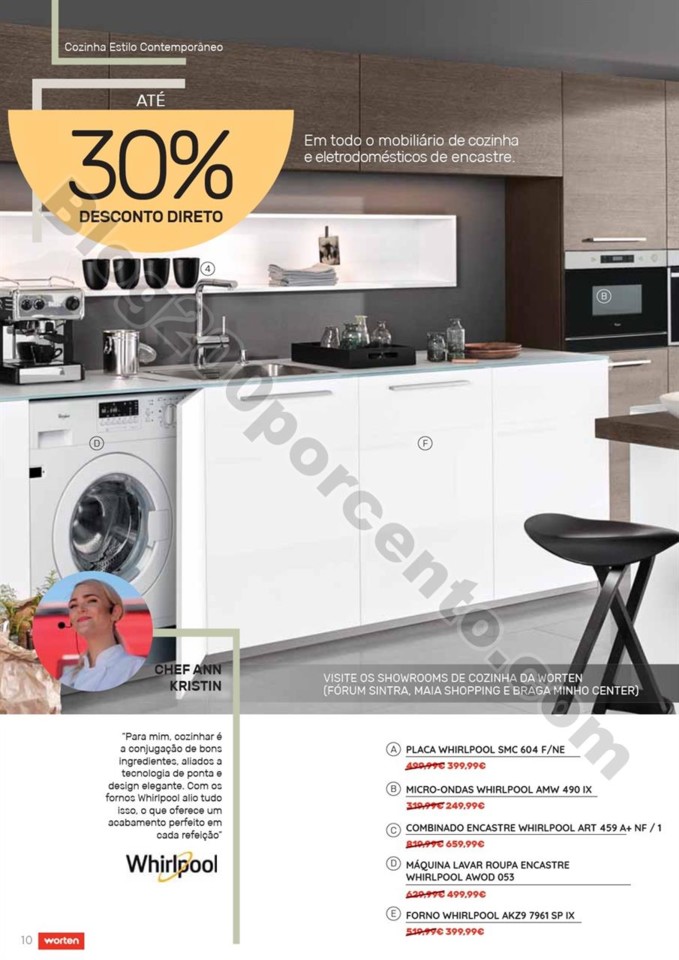 Antevisão Folheto WORTEN cozinhas promoções de 