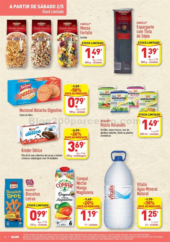 Antevisão Folheto ALDI Promoções de 29 abril a 