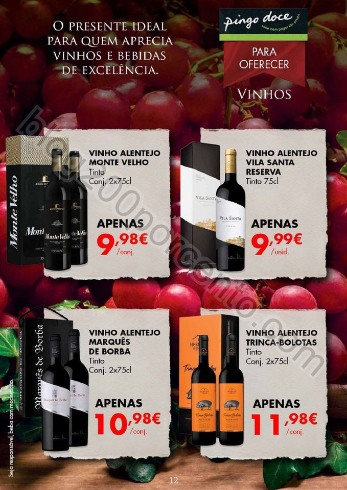 Novo Folheto Vinhos e Bebidas PINGO DOCE Promoçõ