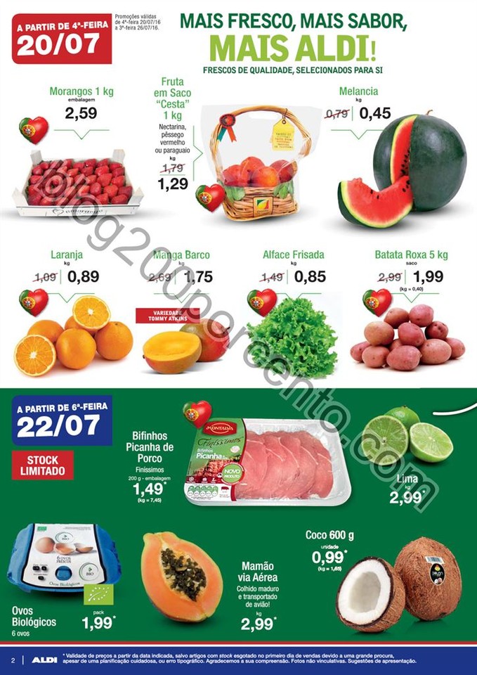 Antevisão Folheto ALDI Promoções a partir de 20