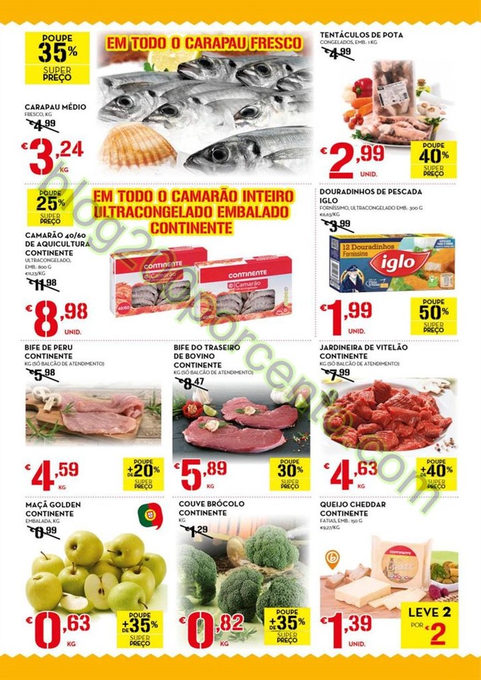 Antevisão Folheto CONTINENTE Fim de semana de 15 