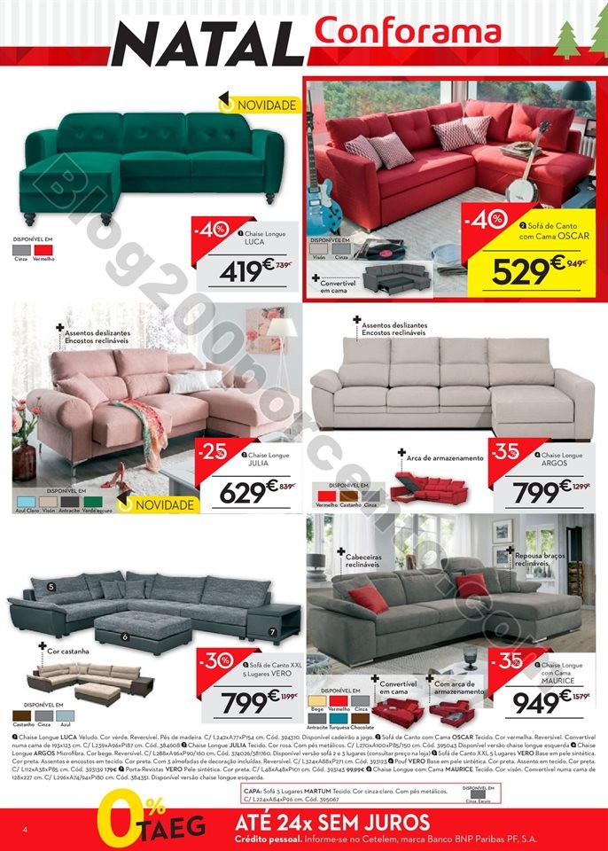 Antevisão Folheto CONFORAMA Natal promoções at