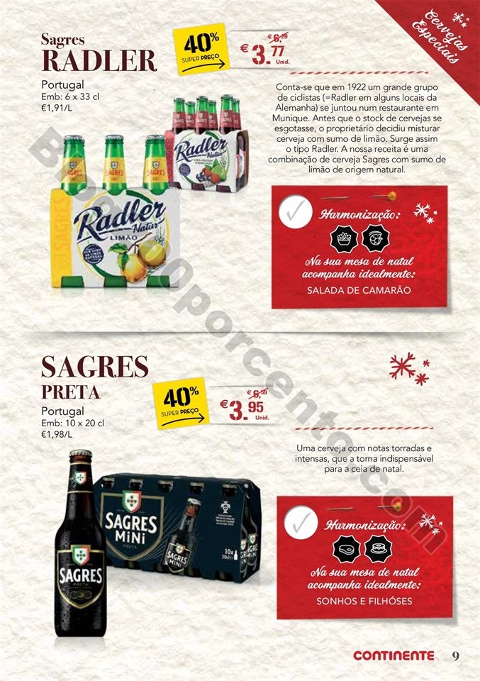 Antevisão Folheto CONTINENTE Cervejas 27 novembro