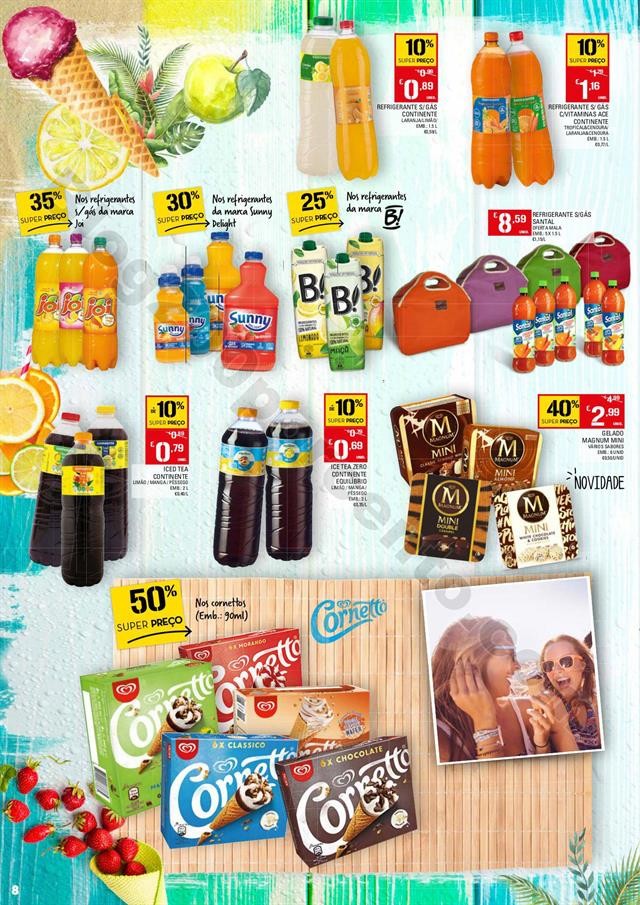 Antevisão Folheto CONTINENTE Bebidas e Gelados Pr