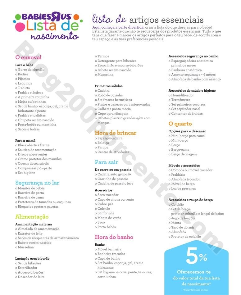 Antevisão Guia do Bebé BABIESRUS Promoções de 