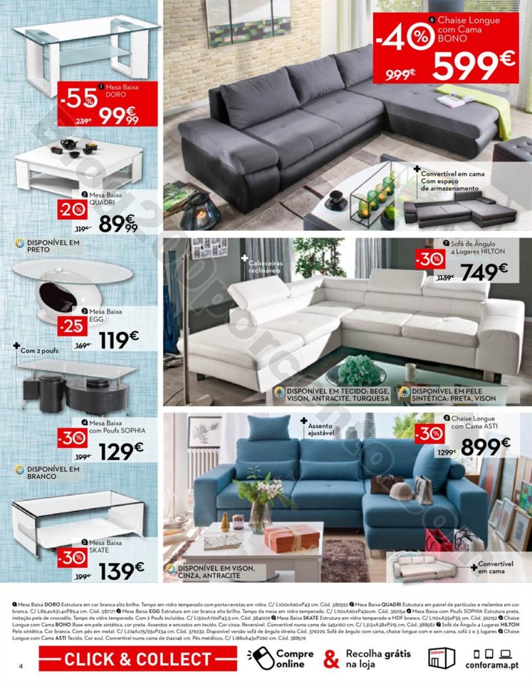 Antevisão Folheto CONFORAMA Promoções de 1 a 29