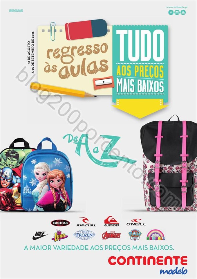 Antevisão Folheto MODELO Madeira Regresso às aul