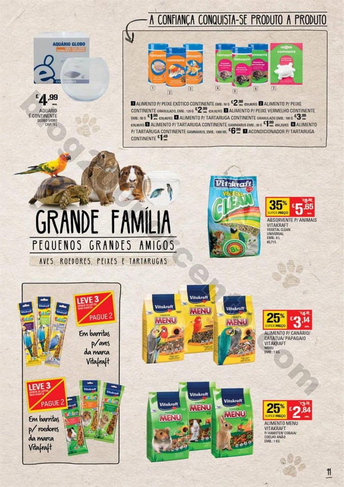 Antevisão Folheto CONTINENTE Pets promoções de 