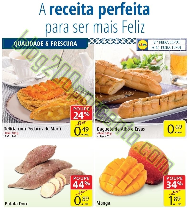 Antevisão Folheto LIDL de 11 a 13 janeiro - segun