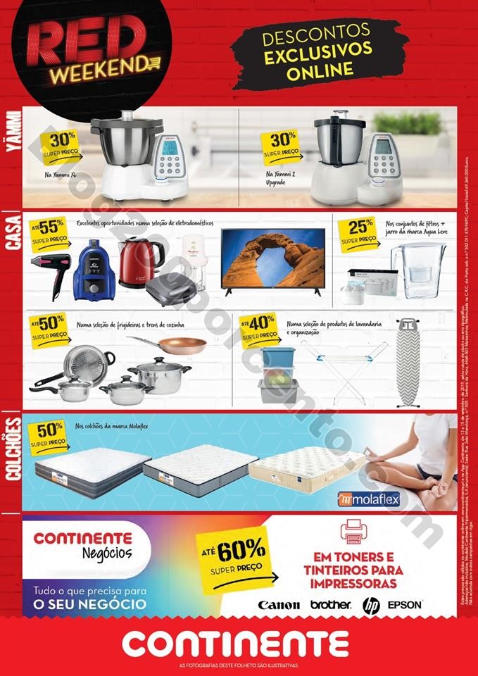 Antevisão Folheto CONTINENTE Red Weekend Promoç