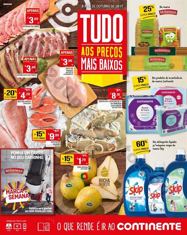 Antevisão Folheto CONTINENTE 8 a 14 outubro Madei