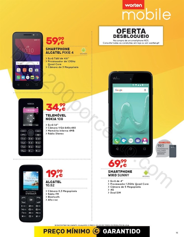 Novo Folheto WORTEN Mobile promoções até 8 feve
