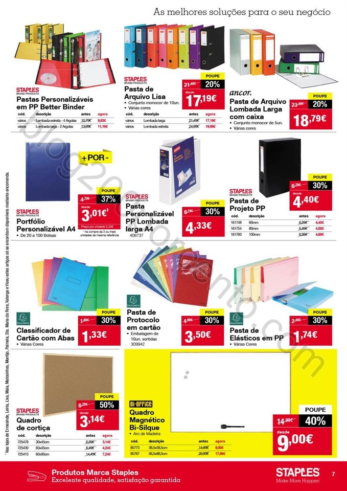 Antevisão Folheto STAPLES Promoções de 17 a 23 