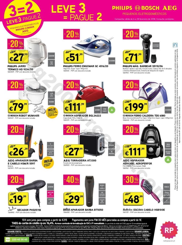 Antevisão Folheto RADIO POPULAR Promoções de 6 