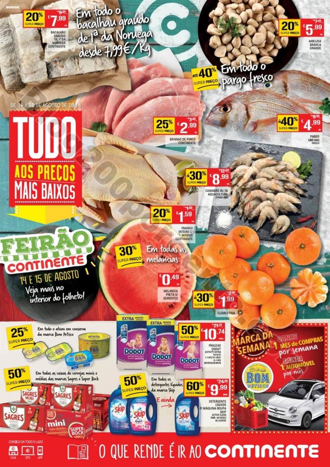 Antevisão Folheto CONTINENTE Promoções de 14 a 