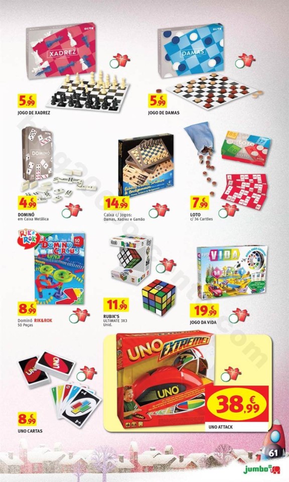 Antevisão Folheto JUMBO Brinquedos Natal promoç