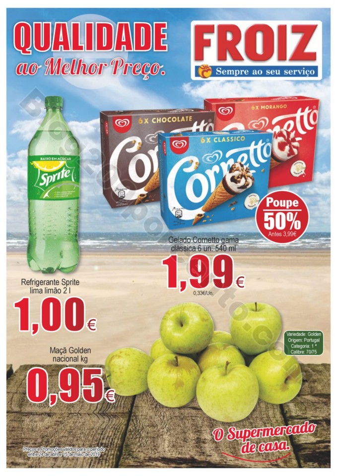 Antevisão Folheto FROIZ Promoções de 24 abril a