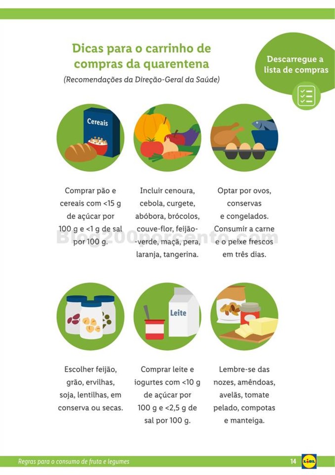 Folheto LIDL Guia de consumo frutas e legumes p14.