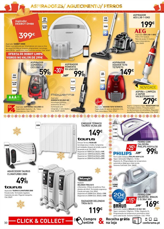 Antevisão Folheto Conforama Natal Promoções de 