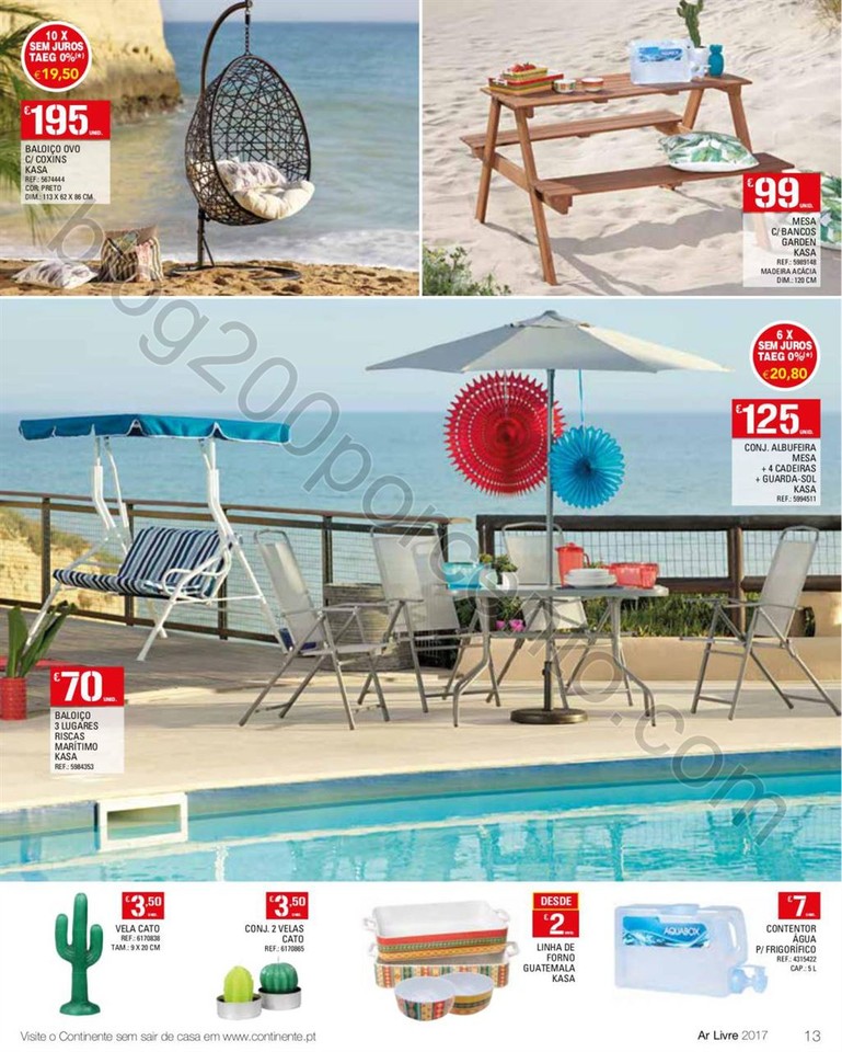 Antevisão Folheto CONTINENTE Feira Ar Livre promo
