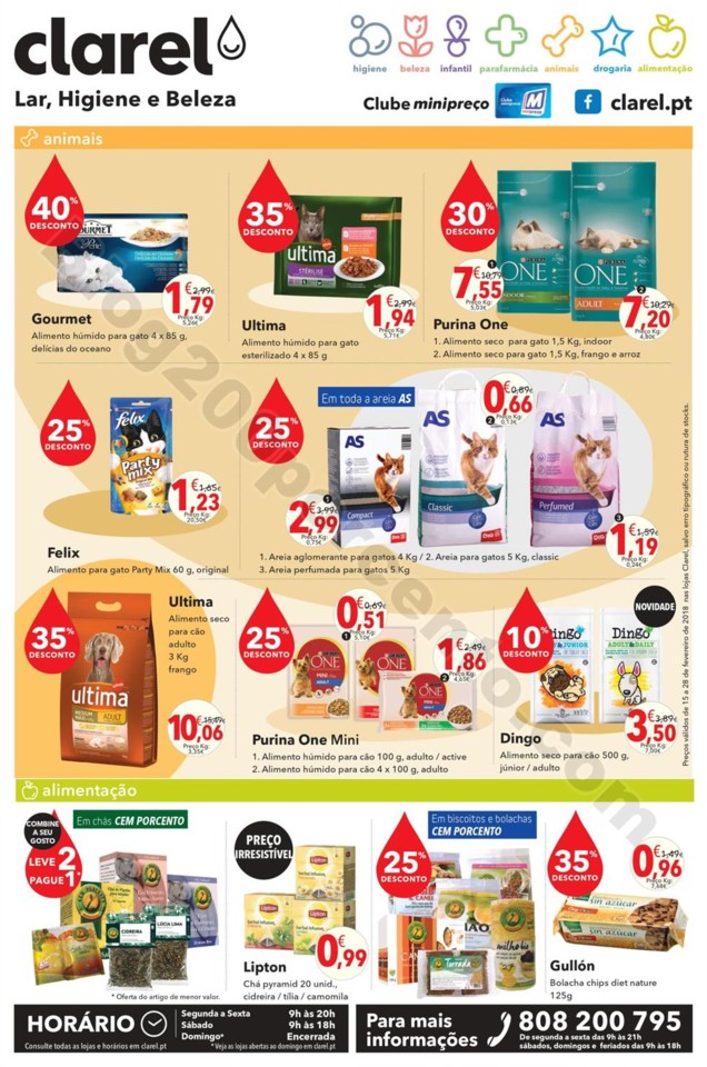 Antevisão Folheto CLAREL Promoções de 15 a 28 f