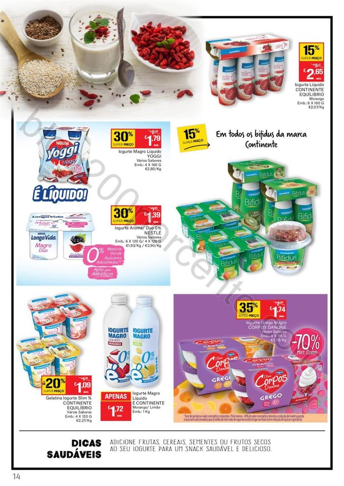 Novo Folheto CONTINENTE Bio &amp; Saudável promoçõe