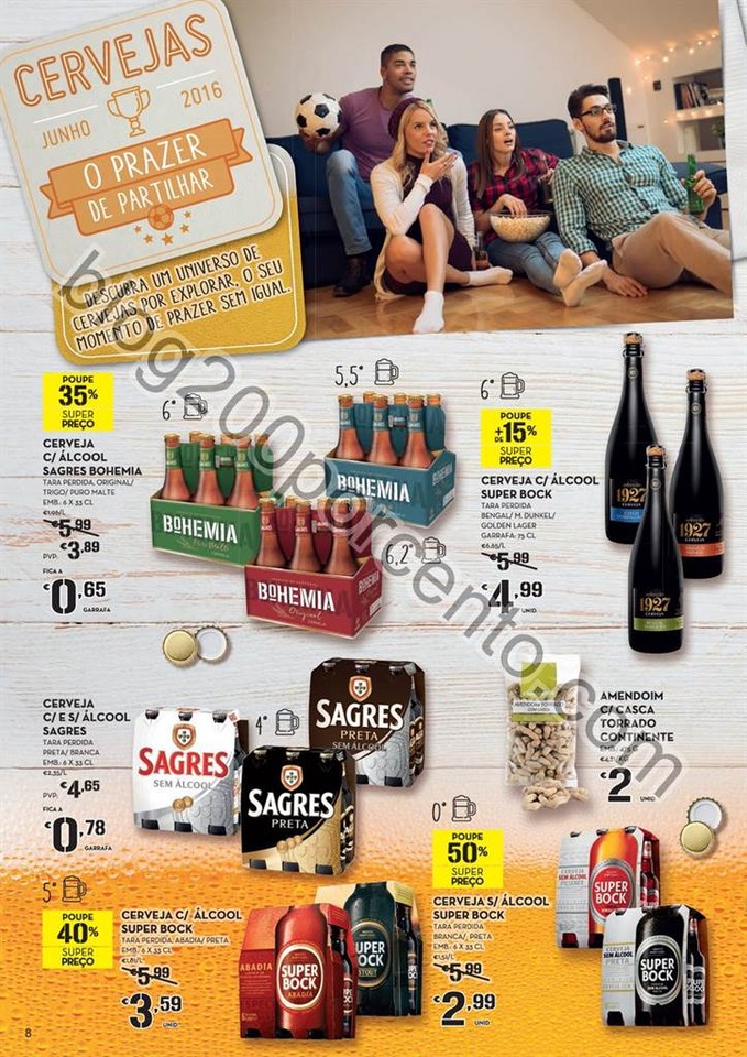 Antevisão Folheto CONTINENTE Cervejas e Mariscos 