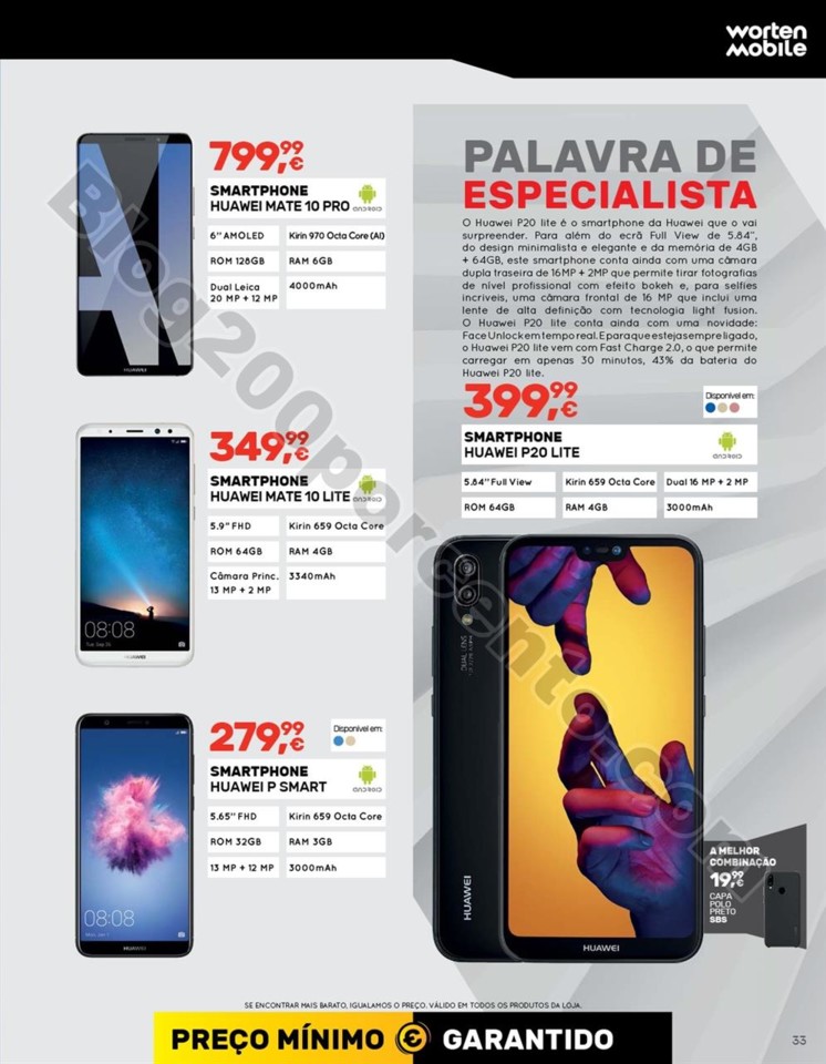 Antevisão Folheto WORTEN Mobile Promoções de 7 