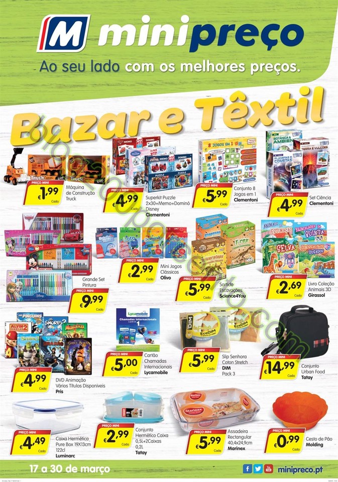 Antevisão Folheto MINIPREÇO Bazar promoções de