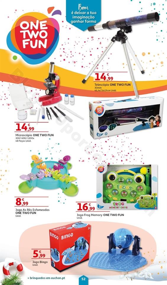 Folheto Brinquedos Natal AUCHAN Promoções de 8 n