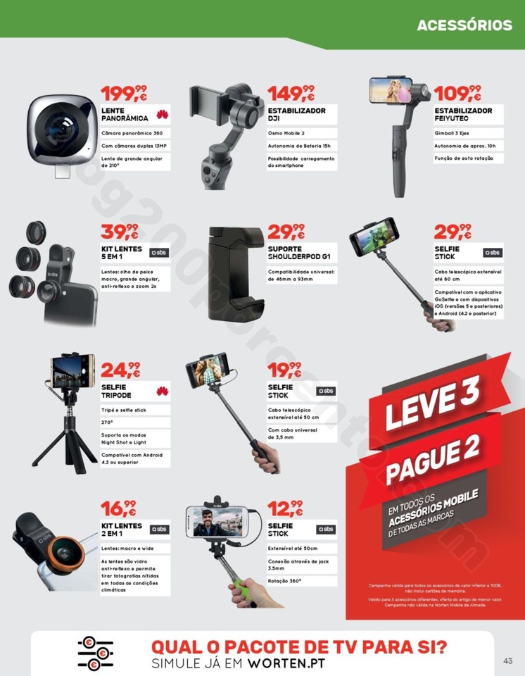 Antevisão Folheto WORTEN Mobile Promoções até 