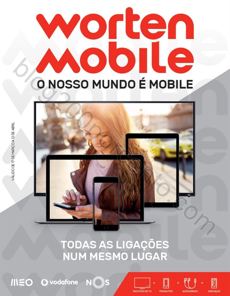 Antevisão Folheto WORTEN Mobile promoções de17 