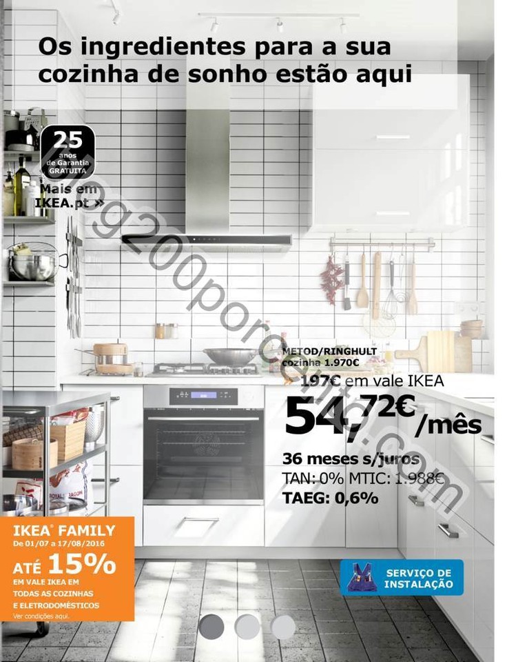Novo Folheto IKEA Cozinhas Promoções até 17 ago