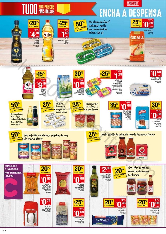 Antevisão Folheto CONTINENTE Promoções de 4 a 1