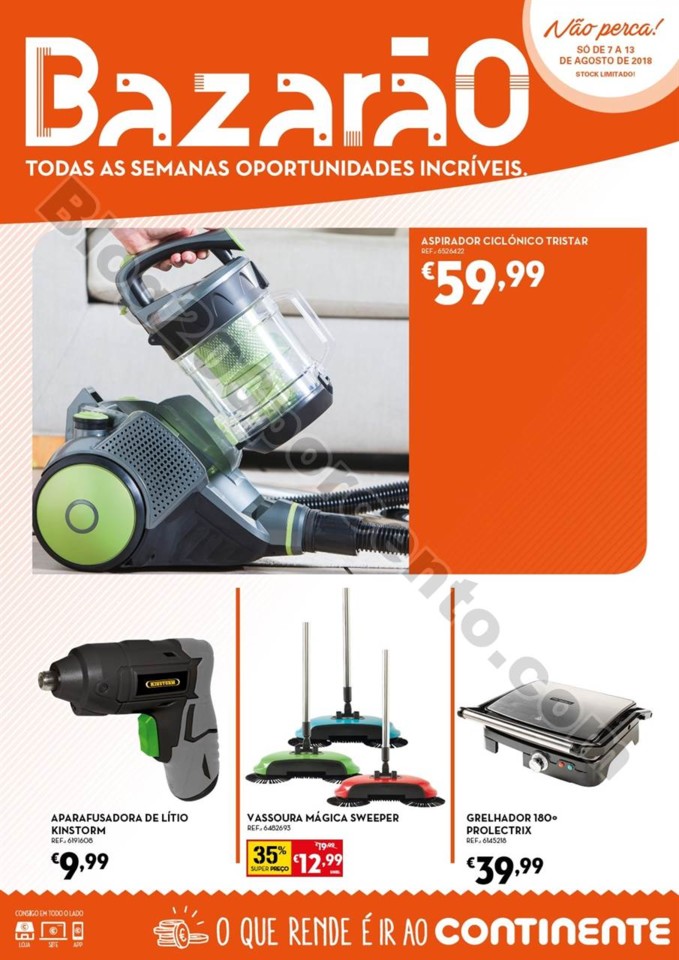 Antevisão Folheto CONTINENTE Bazarão promoções