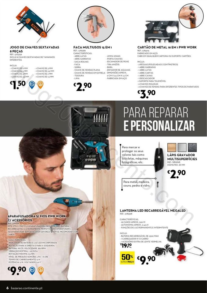 Antevisão Folheto CONTINENTE Bazarão promoções