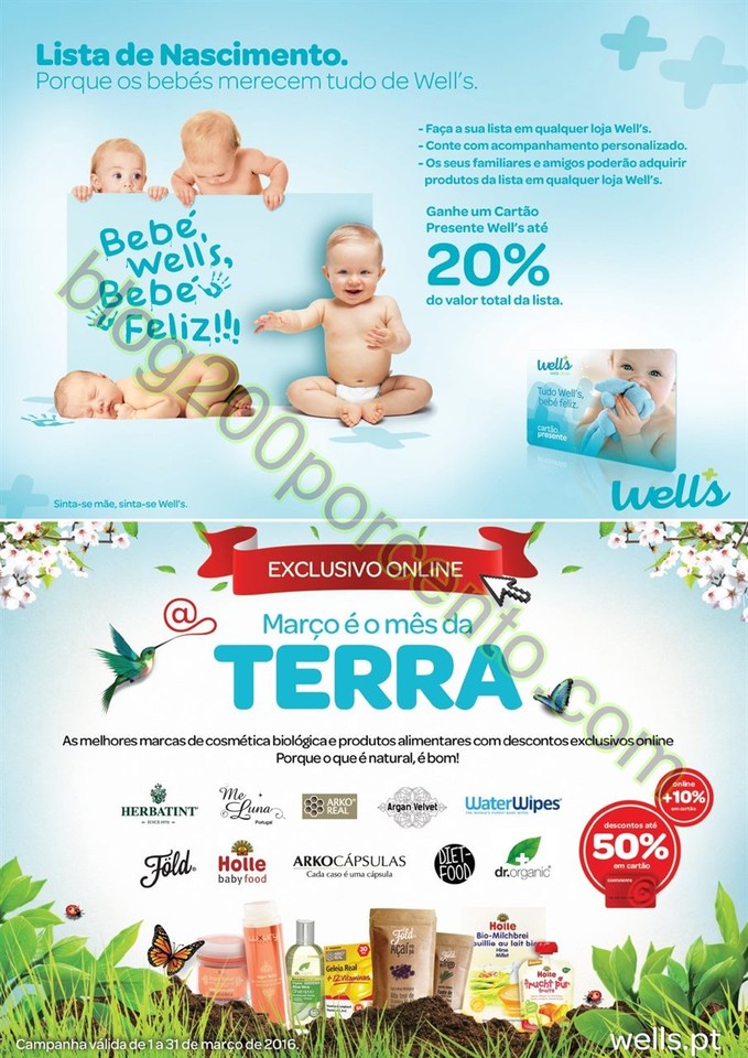 Novo Folheto WELLS Primavera promoções até 27 m