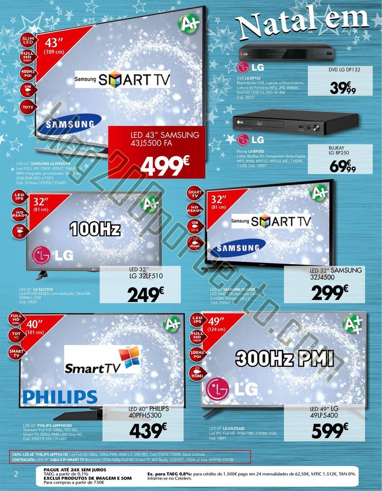 Novo Folheto CONFORAMA Natal de 17 a 31 dezembro p