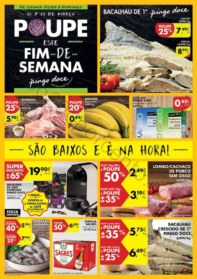 Antevisão Folheto PINGO DOCE Fim de Semana de 16 