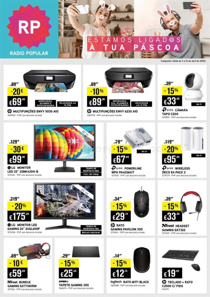 Antevisão Folheto RADIO POPULAR Promoções de 3 