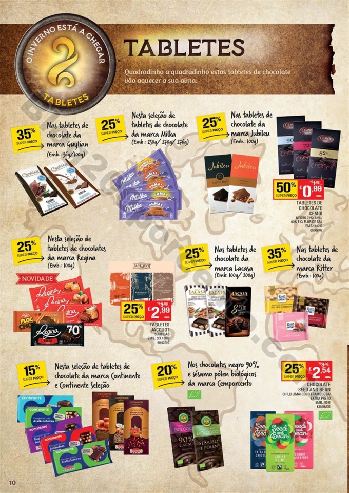 Antevisão folheto CONTINENTE Bebidas quentes prom