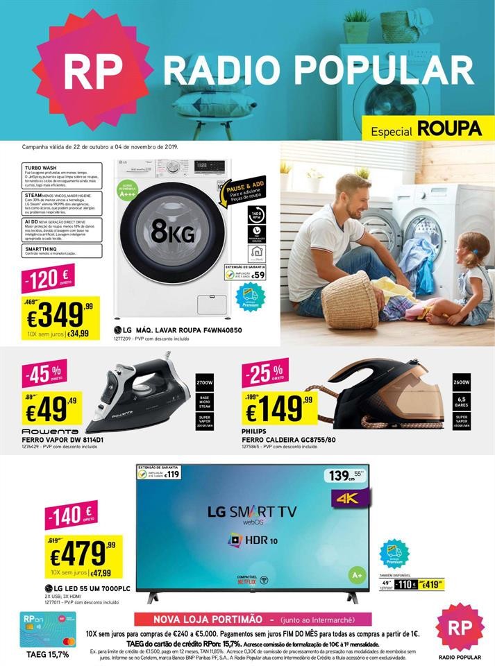 Antevisão Folheto RADIO POPULAR Promoções de 22