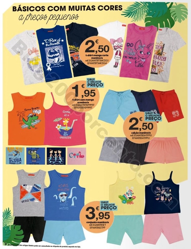Antevisão Folheto E-LECLERC Moda Verão promoçõ